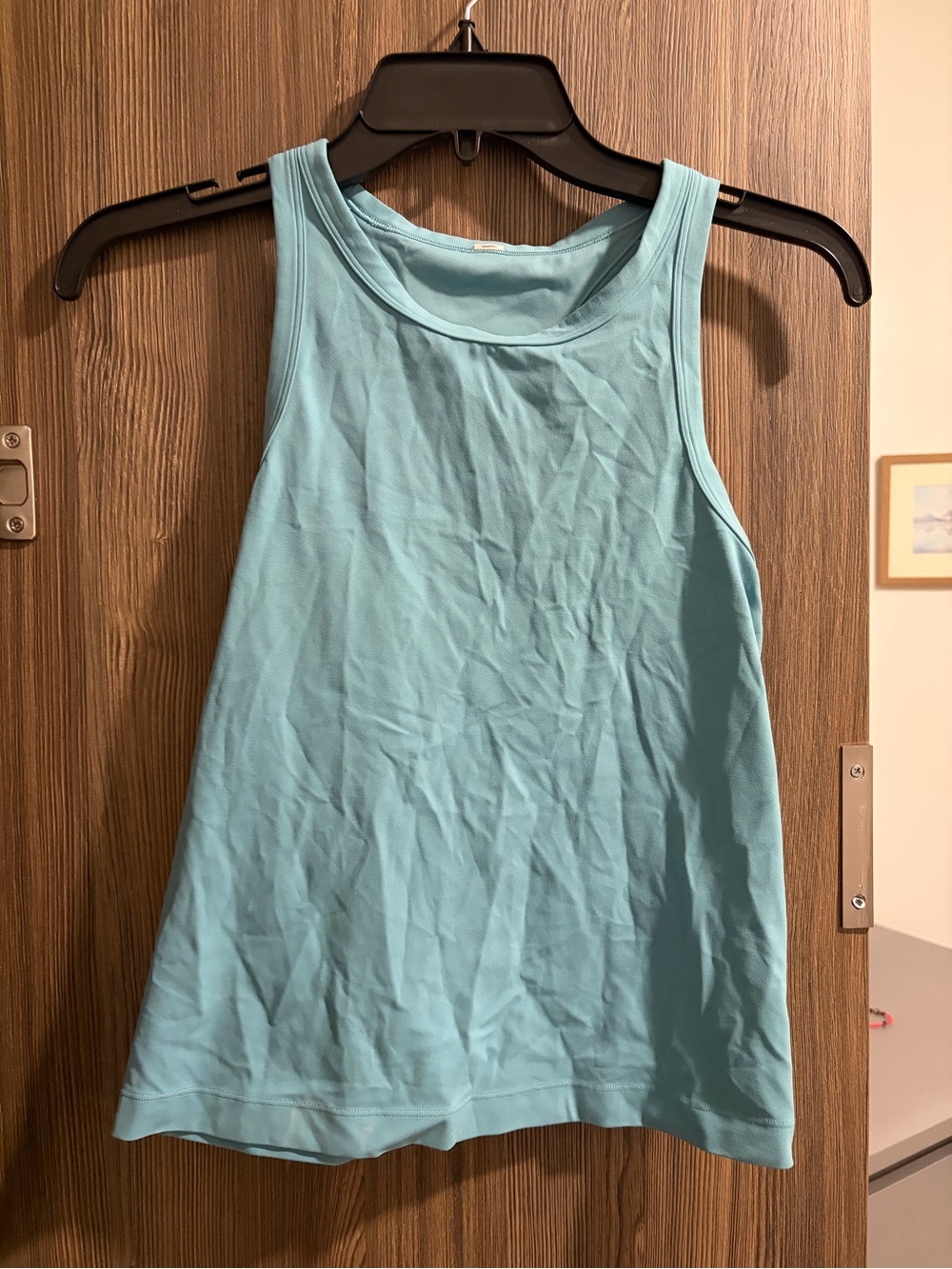lululemon athletica aqua blue racerback tank